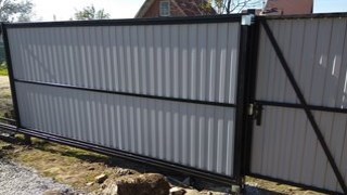 Купить сваи для ворот в Бузулук. Заказать ворота на сваях под ключ от 21929 руб